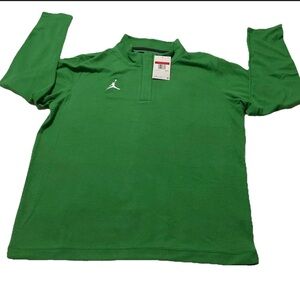 Jordan Team Dri-Fit Green 1/4 Zip Golf/Training LS Top DQ7913-377 - Men’s Large